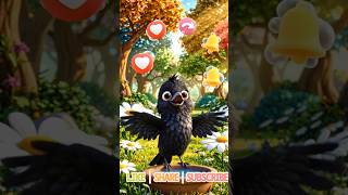 The Thirsty Crow Adventure 🐦💧 | Animated Story #YouTubeShorts#Trending#Viral#YouTube#Video
