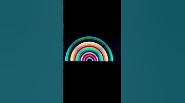 Rainbow Design using c programming language ⭐💥 program demo 💯🔥#C #shorts #trending #youtube 😽✨