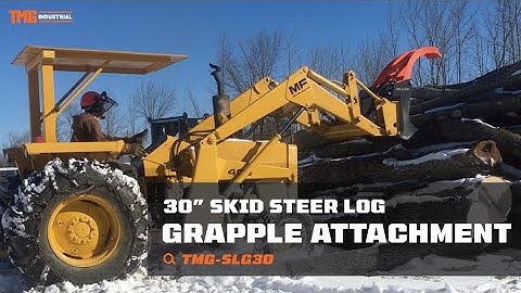 TMG Industrial 30” Skid Steer Log Grapple Attachment - TMG-SLG30