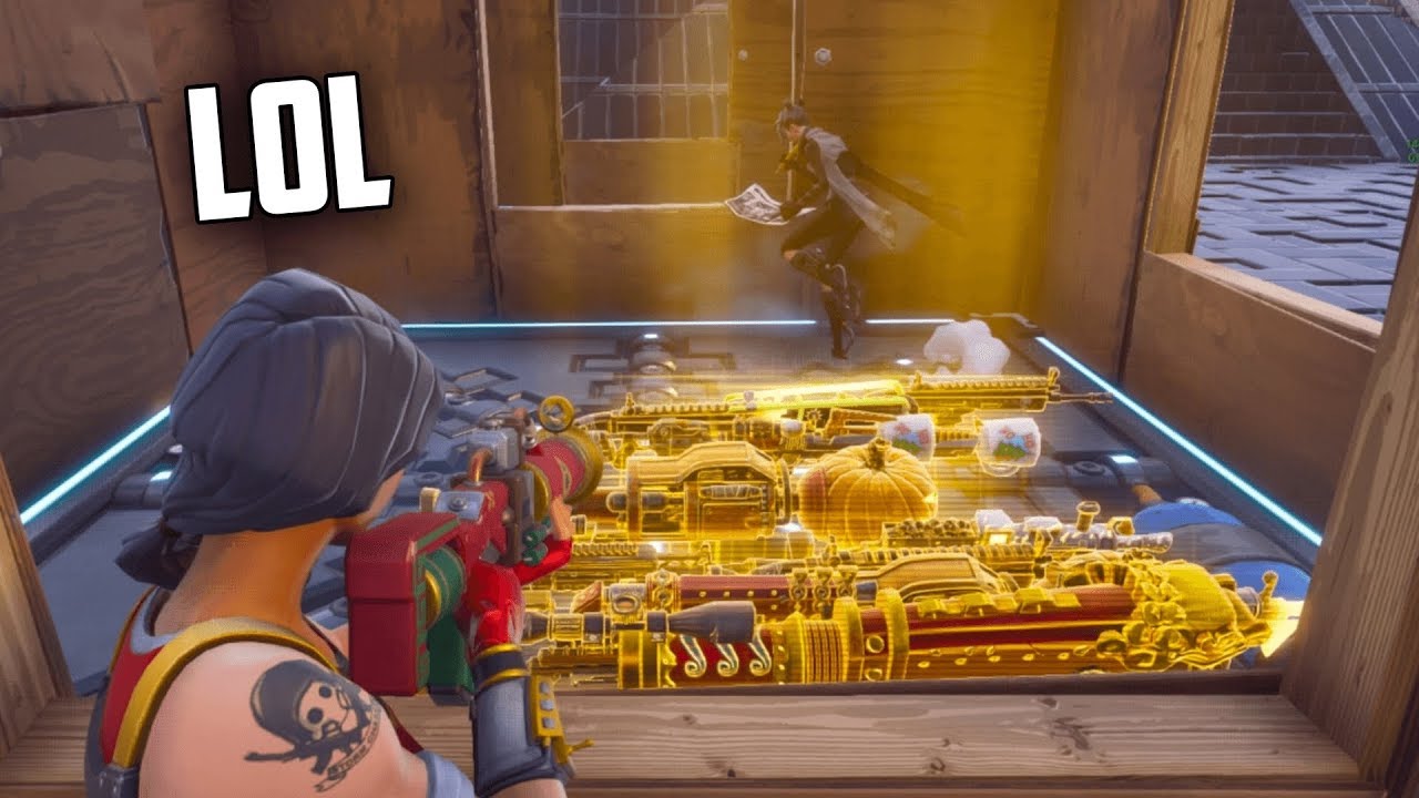 I Stole his GUNS him without him realising... (FUNNY) Fortnite
