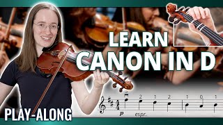 How to Play Canon in D | Violin Play Along with FREE Sheet Music
