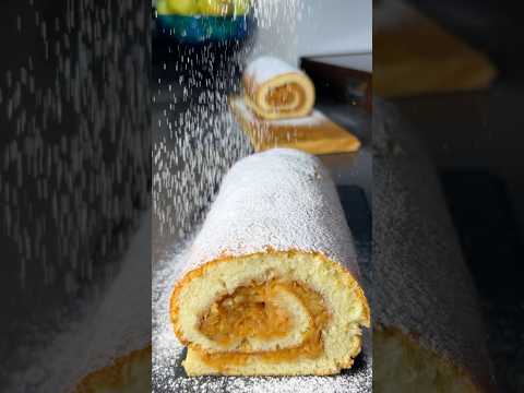 Яблочный рулет. #домашняяеда #рецепт #вкуснодома #кулинарныерецепт