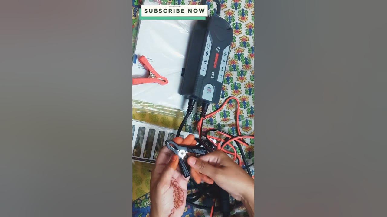 BOSCH C3 BATTERY CHARGER FOR BIKE🏍🛵 AND CAR🚗🚘 UNBOXING YouTube