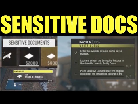 Sensitive Documents Location - How to complete the caved in Faction Mission (DMZ) Smuggling Record