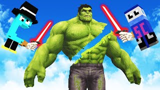 We Slice the Hulk in Half with Giant Laser Swords in Teardown!