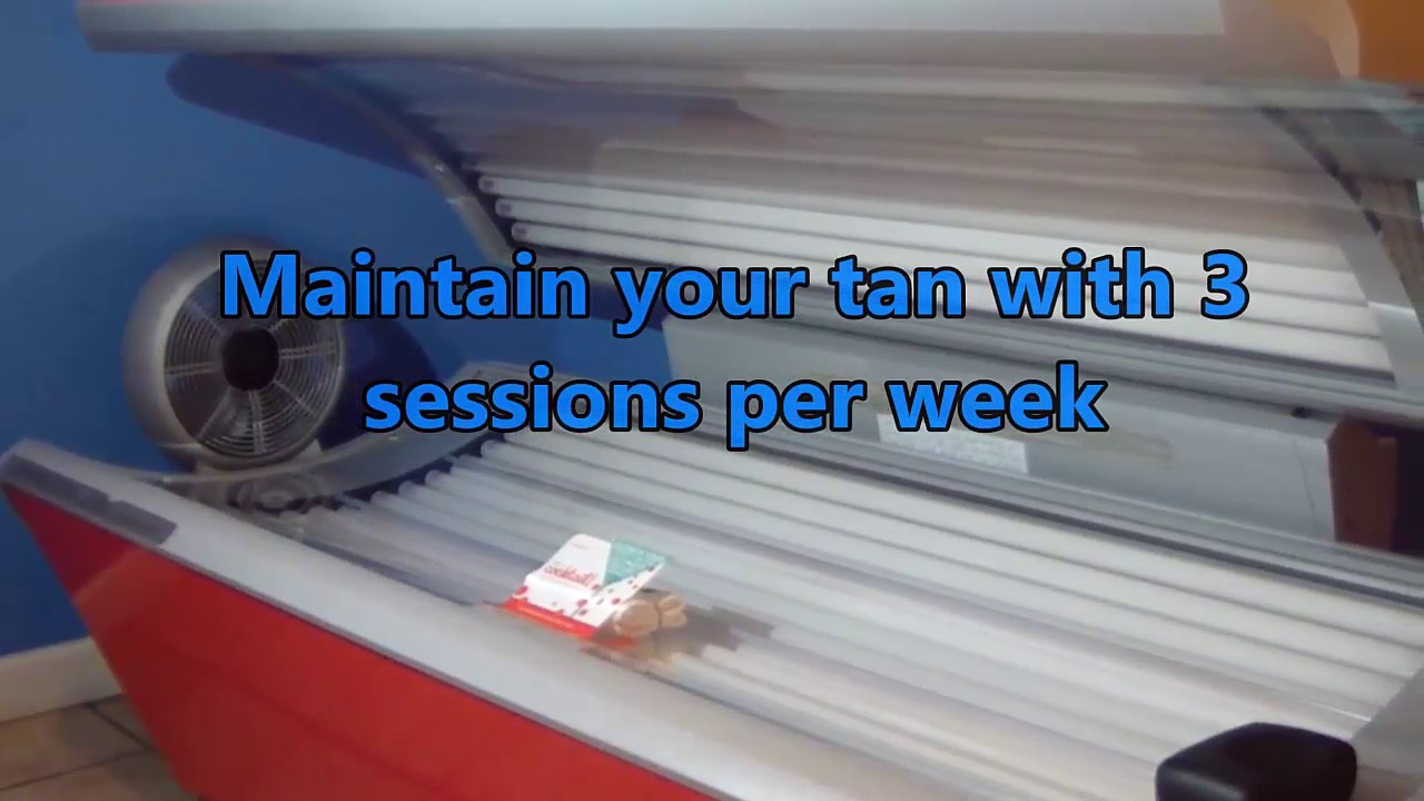 EZ Tan Ergoline Ambition 250 Basic Tanning Bed Voiced Demo Video YouTube