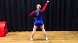 Tryout cheer back view