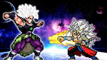 Broly DBS MUI V2 OP (New) VS Xeno Goku V3 OP (all form) in #Jumpforce #Mugen