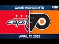 NHL Game Highlights | Capitals vs. Flyers - Apr. 17, 2021