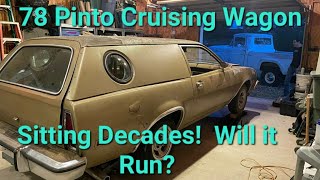 Will it run? 1978 Ford Pinto party cruising wagon!