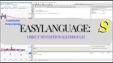 Tekenobjecten overbrengen tussen grafieken en gegevensstromen in TradeStation | EasyLanguage Indi...