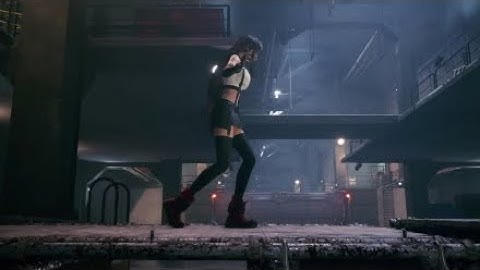 Cloud, Tifa and Aerith Sewer and Train Graveyard scene Final Fantasy 7 Remake
