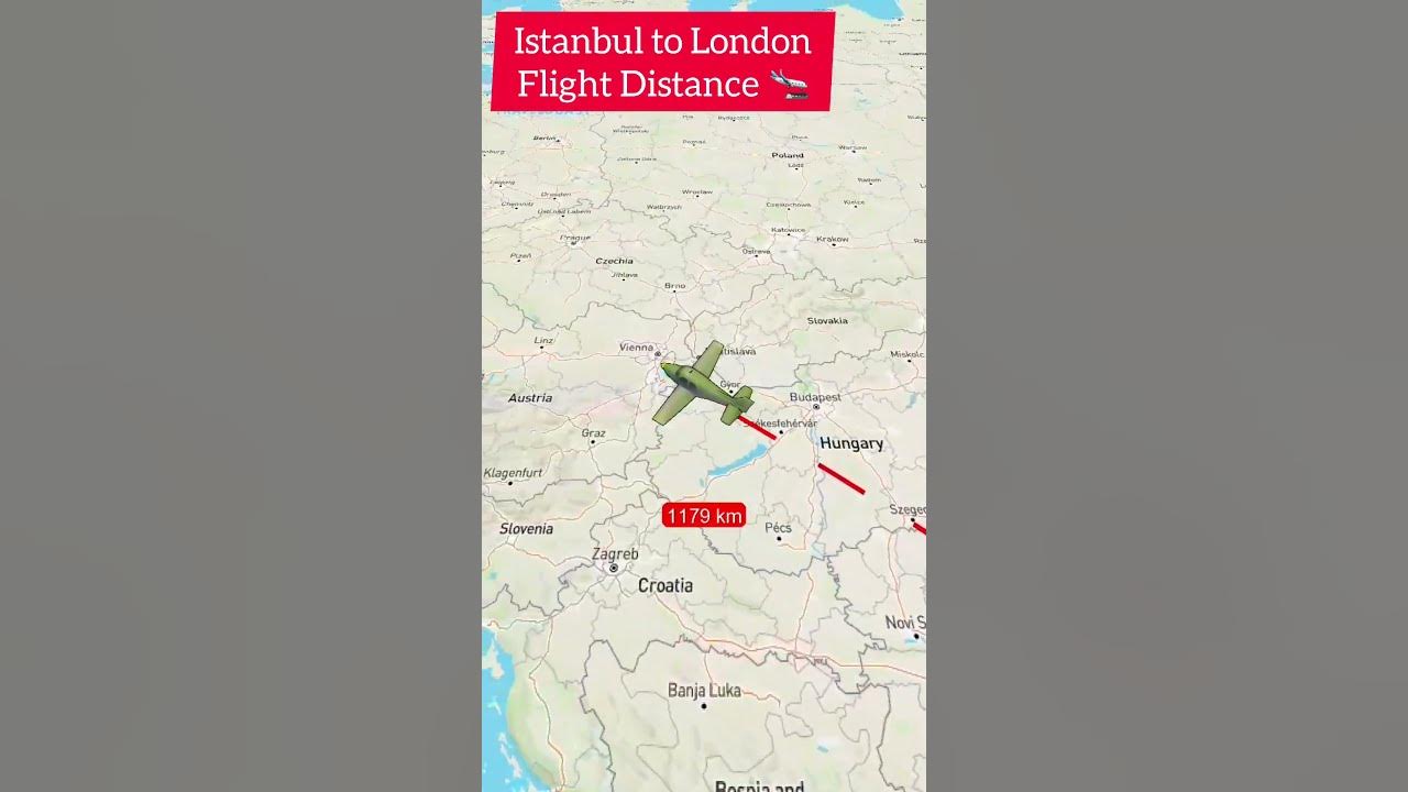 istanbul-to-london-flight-travel-distance-shorts-travel-tiktok