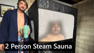 Trying A 2 Person Steam Sauna Tent At Home For The First Time
