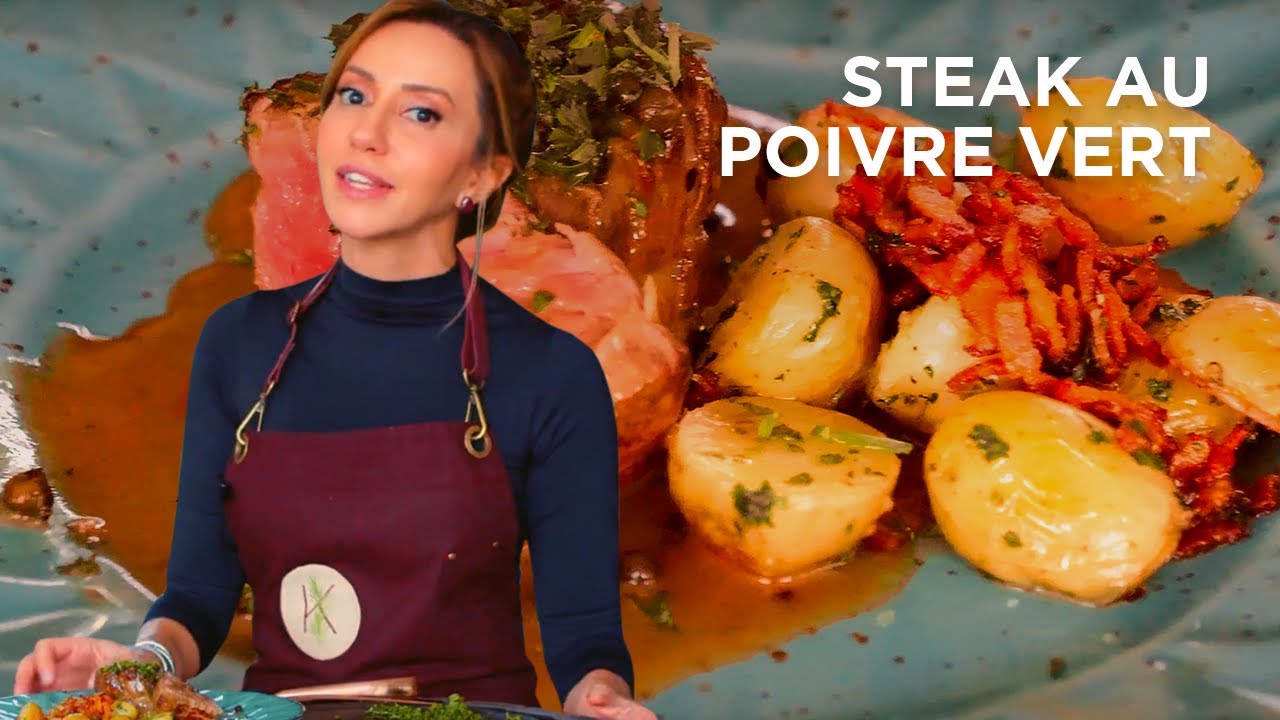 Como fazer Steak au Poivre Vert | DELICIOSO! | Kika Marder