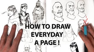 How I draw a page a day ✨ DRAW WITH ME