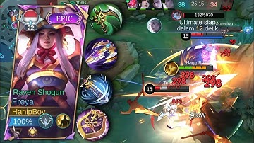 GAMEPLAY HARD GAME FREYA ALMOST 30 MINUTES! AGGRISSIVE FREYA VS AGGRISSIVE SILVANA EXP LANE