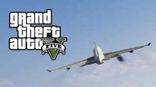 GTA 5 - Jumbo Jet Gameplay - With Random Ending