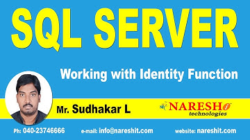 Working with Identity Function in SQL Server | MSSQL Training Tutorial