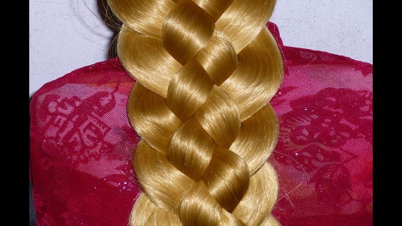 Плетение кос из 5 прядей — оригинальная техника
