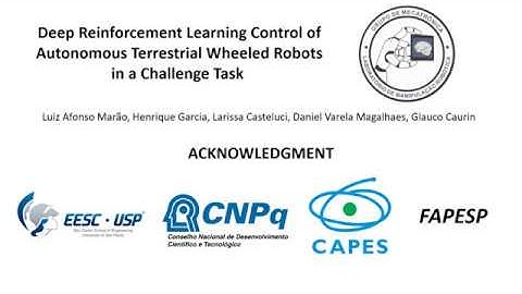 Deep Reinforcement Learning Control of Autonomous Terrestrial Wheeled Robots in a Challenge Task
