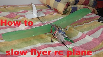 How to make a slow flyer rc plane with a plastic sheet. RC. DIY. Homemade.
