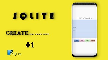 #1|SQLite tutorial for android studio in java| CRUD create read update delete |
