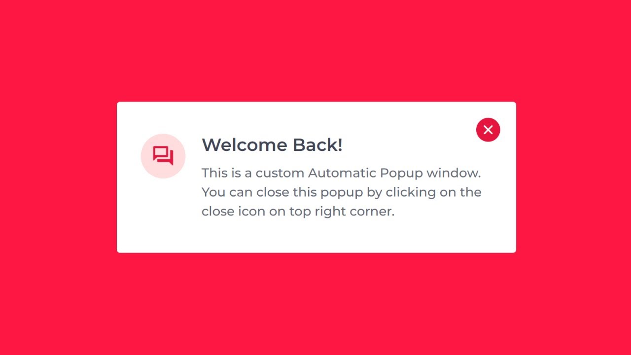 Popup script. Pop js. JAVASCRIPT Autotest.