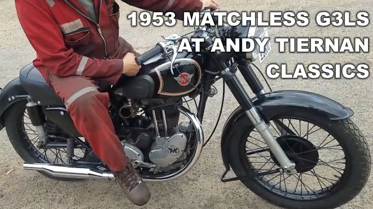1953 Matchless G3ls 350cc на гонках Andy Tiernan Classics #09267MCH