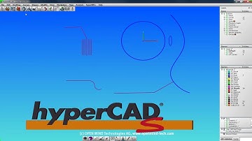 CAD for CAM software  hyperCAD S   Tutorial Part 8   Lines Arcs   YouTube