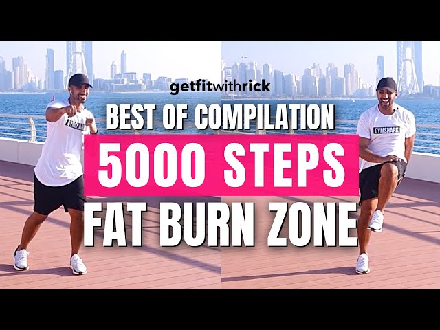 5000 Steps Workout At Home |  Fat Burn Walk | 2 Mile Walk class=