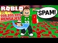 ENVIAMOS 999.999.999 MENSAJES de SPAM en ROBLOX !! | Roblox Spammin Simulator