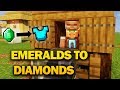 Best Villager Trades [EMERALDS TO DIAMONDS] - Minecraft