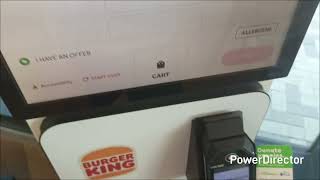 Unbranded Self Ordering Kiosk @ Burger King - Moto Sawtry Services - Huntingdon, Cambridgeshire