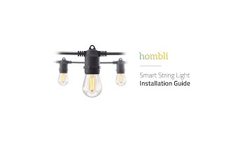 How to set up Hombli Smart Outdoor String Light