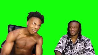 IShowSpeed Laughing at KSI's Big Forehead - Green Screen