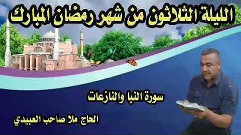 سورة النبا والنازعات ٠هديتى الى ارواح امواتكم اخوانى واخواتى٠ملا صاحب العبيدى
