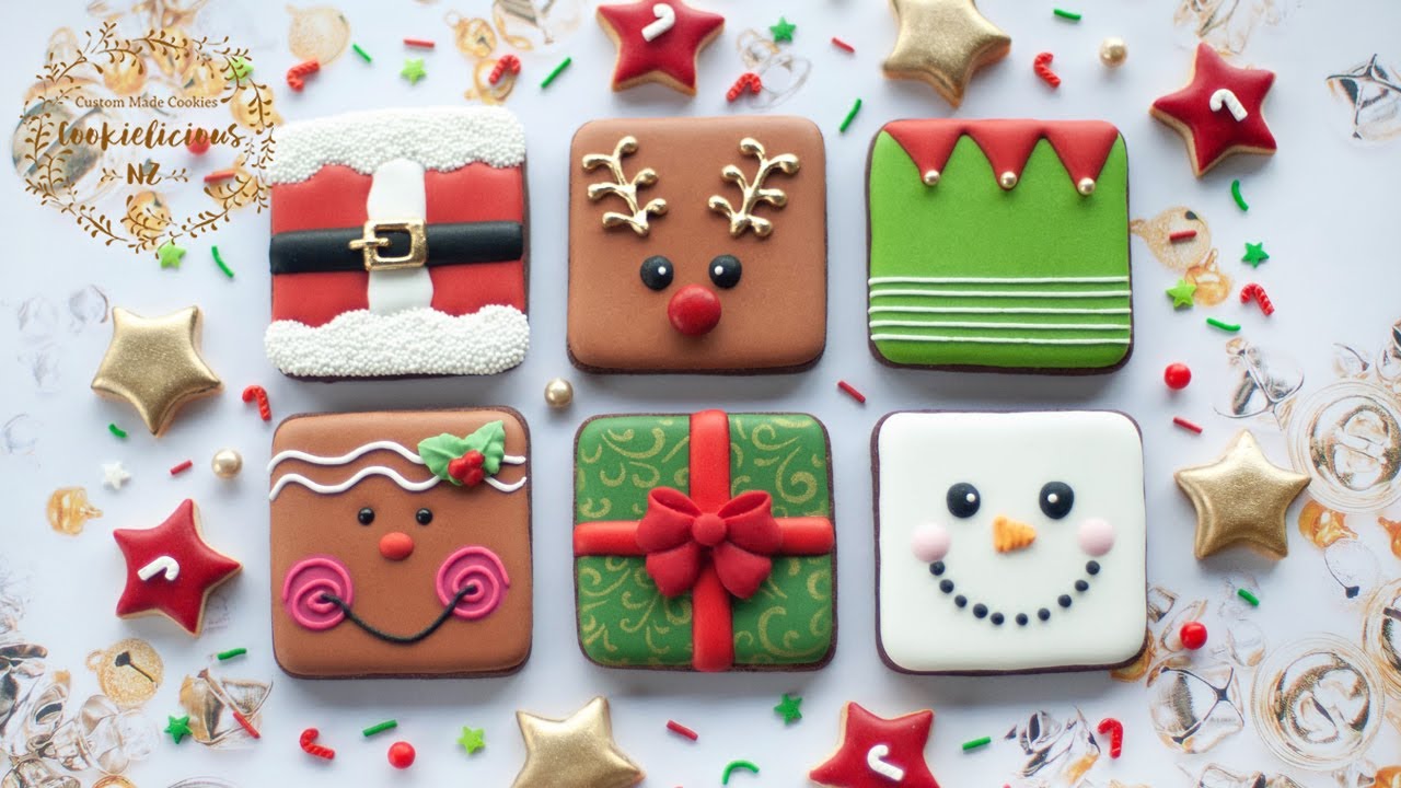 Square Christmas Cookie Set