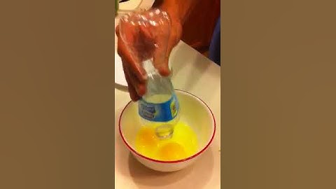 Separate egg yolk using a water bottle