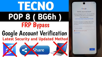 Tecno Pop 8 (BG6h) FRP Bypass | Google Account Verification Bypass | Android 13 & 14 Latest Security