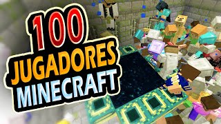 100 Jugadores Se Pasan Minecraft!! 👉MUY DIFÍCIL👈