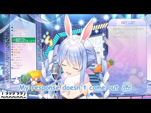 Pekora reach 2 million subs while singing Discommunication Alien【Hololive English Subbed】