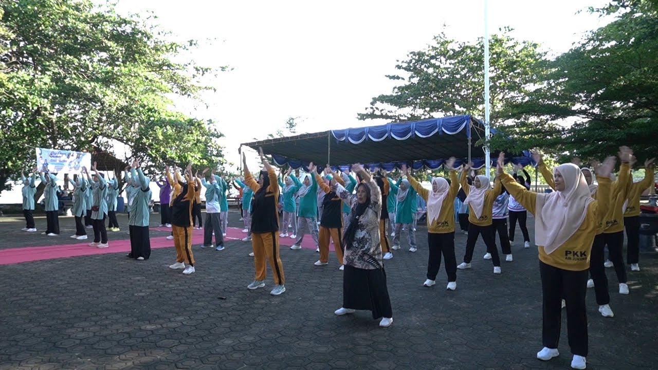 Senam Bersama Jambore PKK Belinyu Bangka