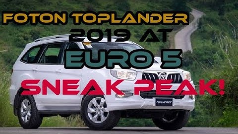 Foton Toplander AT Euro 5 sneak peek
