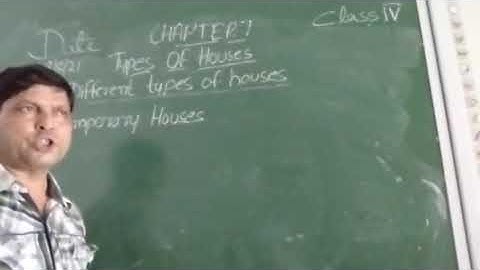 Class IV EVS 19 08 2021 by Mr Rupesh Chapter 7 Types of Houses