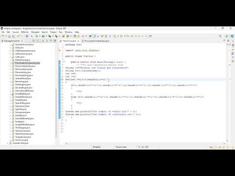 Find vowels and consonants in string #automatedreamjob - YouTube