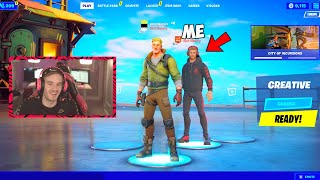 FAMOUS YOUTUBERS joined my Fortnite Lobby... THIS HAPPENED