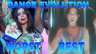 Dua Lipa "Dance Evolution" (WORST to BEST)