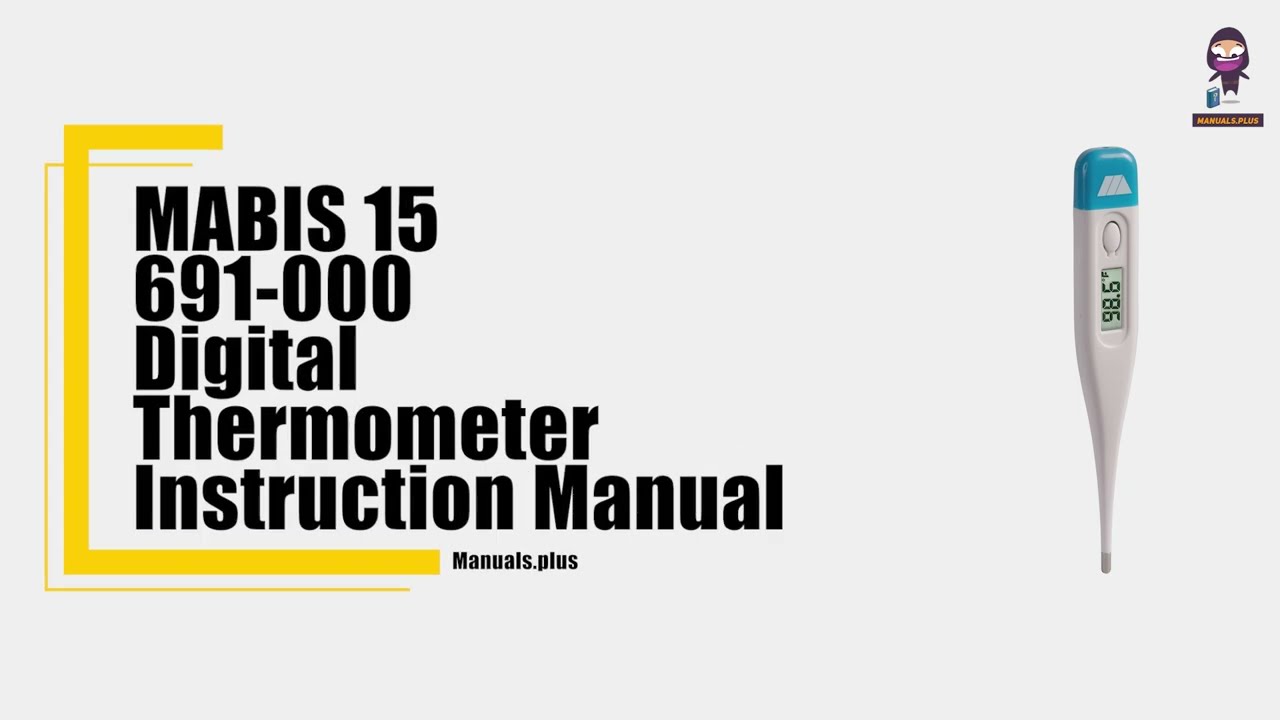 MABIS 15-691-000 Digital Thermometer Instruction Manual - Manuals+