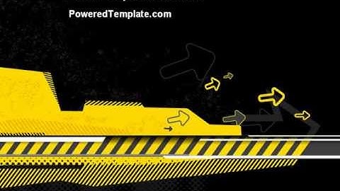 Under Construction Theme PowerPoint Template by PoweredTemplate.com